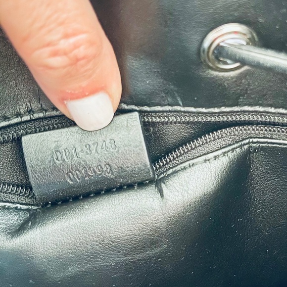 Gucci Authentic Monogram Drawstring Shoulder Bag - Picture 11 of 12